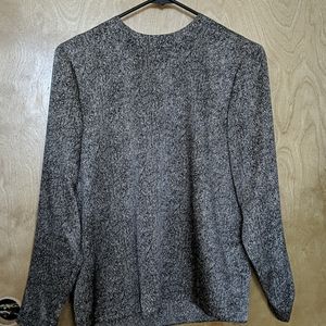 Vintage long sleeve silk blouse